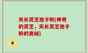 天长灵芝孢子粉(神奇的灵芝，天长灵芝孢子粉的奥秘)