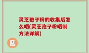灵芝孢子粉的收集后怎么晒(灵芝孢子粉晒制方法详解)