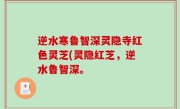 逆水寒鲁智深灵隐寺红色灵芝(灵隐红芝，逆水鲁智深。