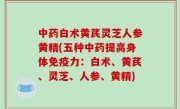 中药白术黄芪灵芝人参黄精(五种中药提高身体免疫力：白术、黄芪、灵芝、人参、黄精)