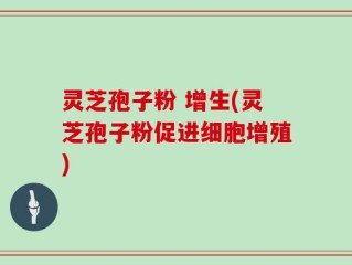 灵芝孢子粉 增生(灵芝孢子粉促进细胞增殖)