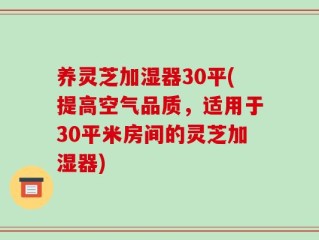 养灵芝加湿器30平(提高空气品质，适用于30平米房间的灵芝加湿器)