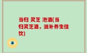 当归 灵芝 泡酒(当归灵芝酒，滋补养生佳饮)