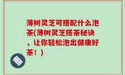 薄树灵芝可搭配什么泡茶(薄树灵芝搭茶秘诀，让你轻松泡出健康好茶！)