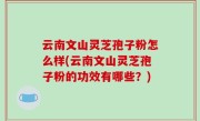 云南文山灵芝孢子粉怎么样(云南文山灵芝孢子粉的功效有哪些？)