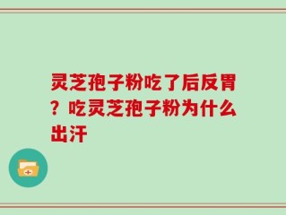 灵芝孢子粉吃了后反胃？吃灵芝孢子粉为什么出汗