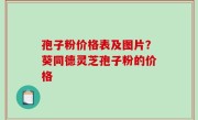 孢子粉价格表及图片？葵同德灵芝孢子粉的价格
