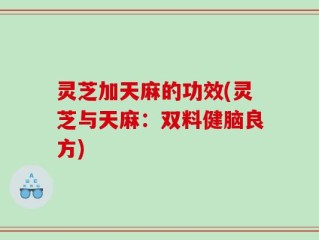 灵芝加天麻的功效(灵芝与天麻：双料健脑良方)