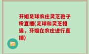 芬姐足球农庄灵芝孢子粉直播(足球和灵芝相遇，芬姐在农庄进行直播)