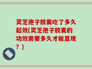 灵芝孢子胶囊吃了多久起效(灵芝孢子胶囊的功效需要多久才能显现？)
