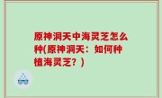 原神洞天中海灵芝怎么种(原神洞天：如何种植海灵芝？)
