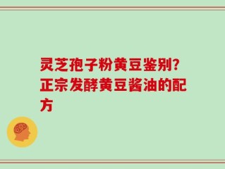 灵芝孢子粉黄豆鉴别？正宗发酵黄豆酱油的配方