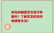 林岛的破壁灵芝孢子粉图片？了解灵芝的功效和使用方法？