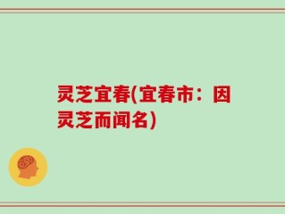 灵芝宜春(宜春市：因灵芝而闻名)
