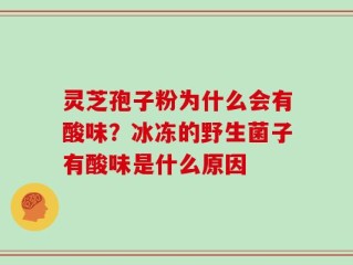 灵芝孢子粉为什么会有酸味？冰冻的野生菌子有酸味是什么原因