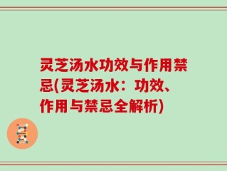 灵芝汤水功效与作用禁忌(灵芝汤水：功效、作用与禁忌全解析)