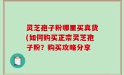 灵芝孢子粉哪里买真货(如何购买正宗灵芝孢子粉？购买攻略分享