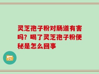 灵芝孢子粉对肠道有害吗？喝了灵芝孢子粉便秘是怎么回事