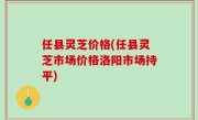 任县灵芝价格(任县灵芝市场价格洛阳市场持平)