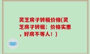 灵芝房子转租价格(灵芝房子转租：价格实惠，好房不等人！)