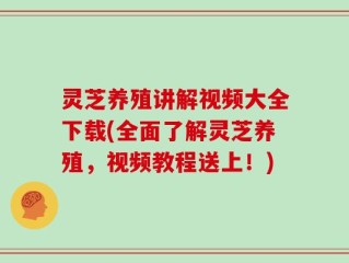 灵芝养殖讲解视频大全下载(全面了解灵芝养殖，视频教程送上！)