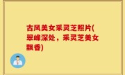 古风美女采灵芝照片(翠峰深处，采灵芝美女飘香)