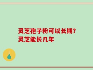 灵芝孢子粉可以长期？灵芝能长几年