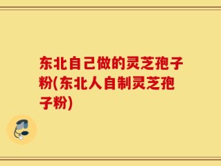 东北自己做的灵芝孢子粉(东北人自制灵芝孢子粉)