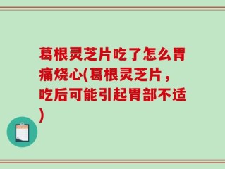 葛根灵芝片吃了怎么胃痛烧心(葛根灵芝片，吃后可能引起胃部不适)