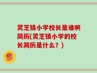 灵芝镇小学校长是谁啊简历(灵芝镇小学的校长简历是什么？)