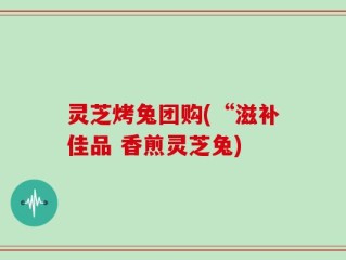灵芝烤兔团购(“滋补佳品 香煎灵芝兔)