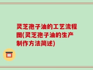 灵芝孢子油的工艺流程图(灵芝孢子油的生产制作方法简述)