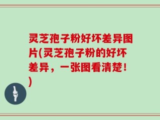 灵芝孢子粉好坏差异图片(灵芝孢子粉的好坏差异，一张图看清楚！)