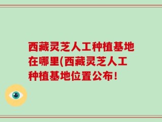 西藏灵芝人工种植基地在哪里(西藏灵芝人工种植基地位置公布！