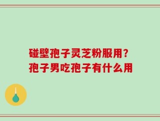 碰壁孢子灵芝粉服用？孢子男吃孢子有什么用