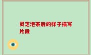 灵芝泡茶后的样子描写片段