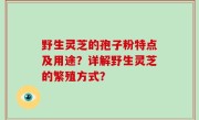 野生灵芝的孢子粉特点及用途？详解野生灵芝的繁殖方式？