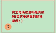 灵芝龟汤祛湿吗是真的吗(灵芝龟汤真的能祛湿吗？)