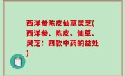 西洋参陈皮仙草灵芝(西洋参、陈皮、仙草、灵芝：四款中药的益处)