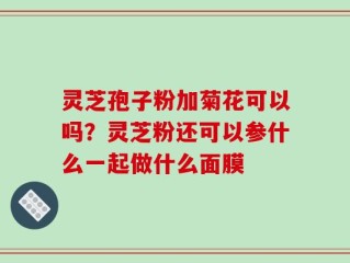 灵芝孢子粉加菊花可以吗？灵芝粉还可以参什么一起做什么面膜