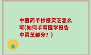中医药手抄报灵芝怎么写(如何手写医学报告中灵芝部分？)