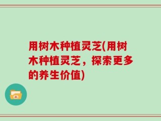 用树木种植灵芝(用树木种植灵芝，探索更多的养生价值)