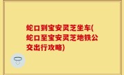蛇口到宝安灵芝坐车(蛇口至宝安灵芝地铁公交出行攻略)