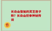 长白山张旭的灵芝孢子粉？长白山挖参神秘传说