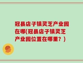 冠县店子镇灵芝产业园在哪(冠县店子镇灵芝产业园位置在哪里？)