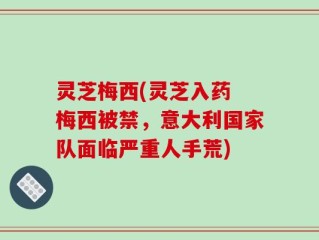灵芝梅西(灵芝入药 梅西被禁，意大利国家队面临严重人手荒)