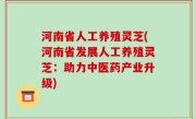 河南省人工养殖灵芝(河南省发展人工养殖灵芝：助力中医药产业升级)