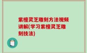 紫檀灵芝雕刻方法视频讲解(学习紫檀灵芝雕刻技法)