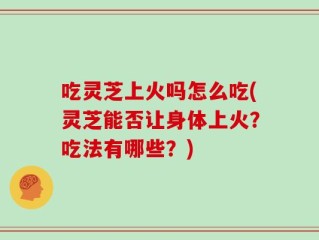 吃灵芝上火吗怎么吃(灵芝能否让身体上火？吃法有哪些？)