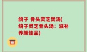 鸽子 骨头灵芝煲汤(鸽子灵芝骨头汤：滋补养颜佳品)